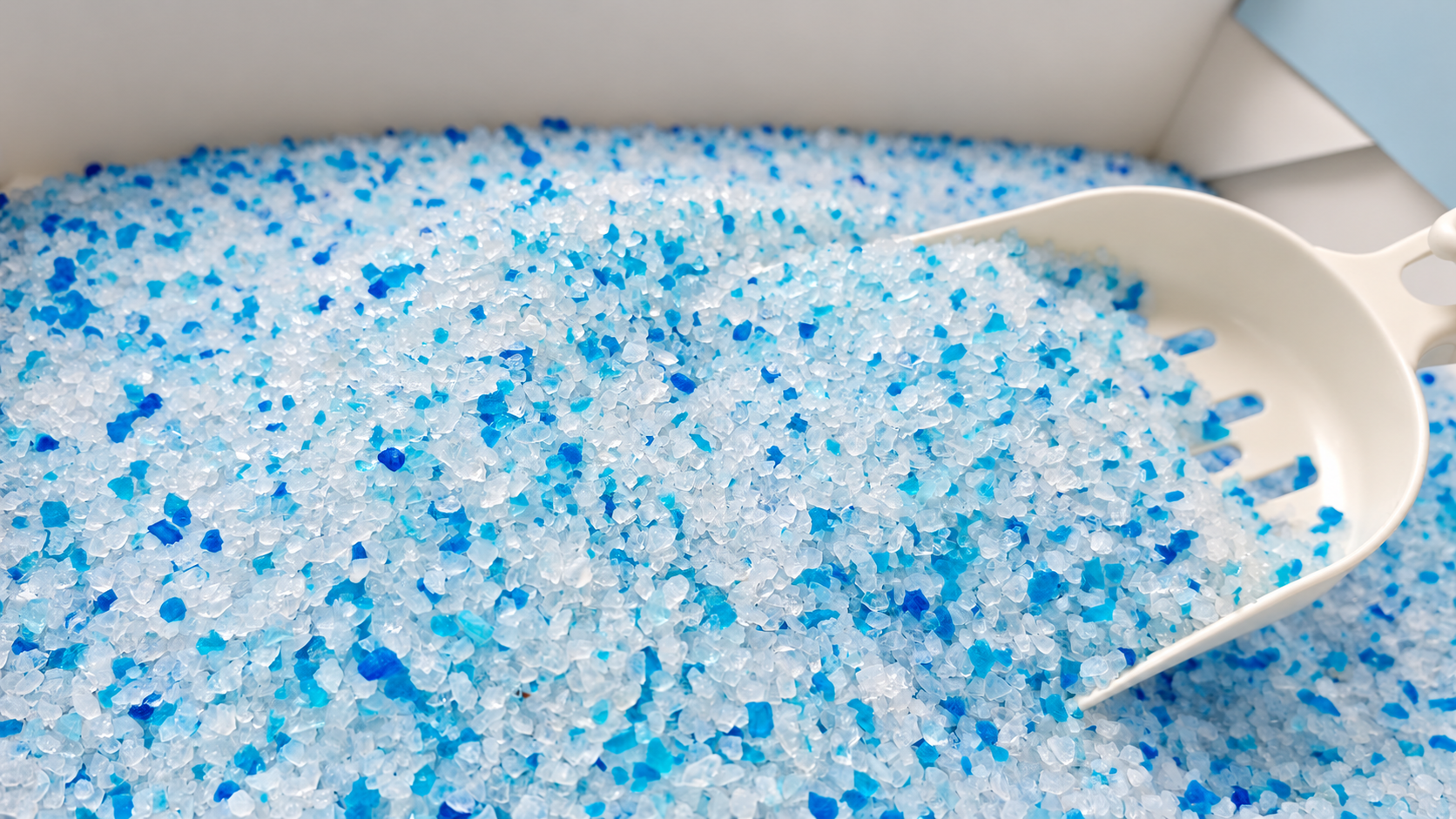 Crystal cat litter